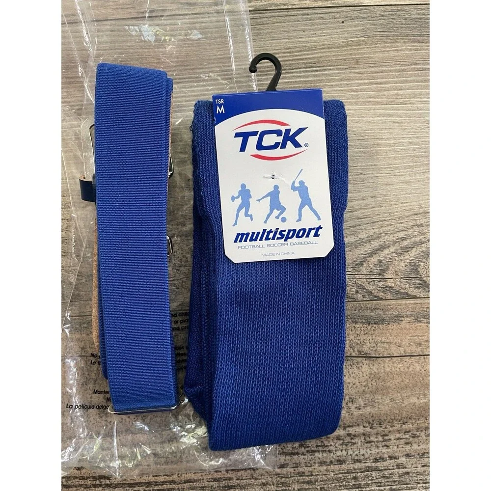 New TCKsports Multsport Belt and Socks Royal Blue Unisex Size Medium